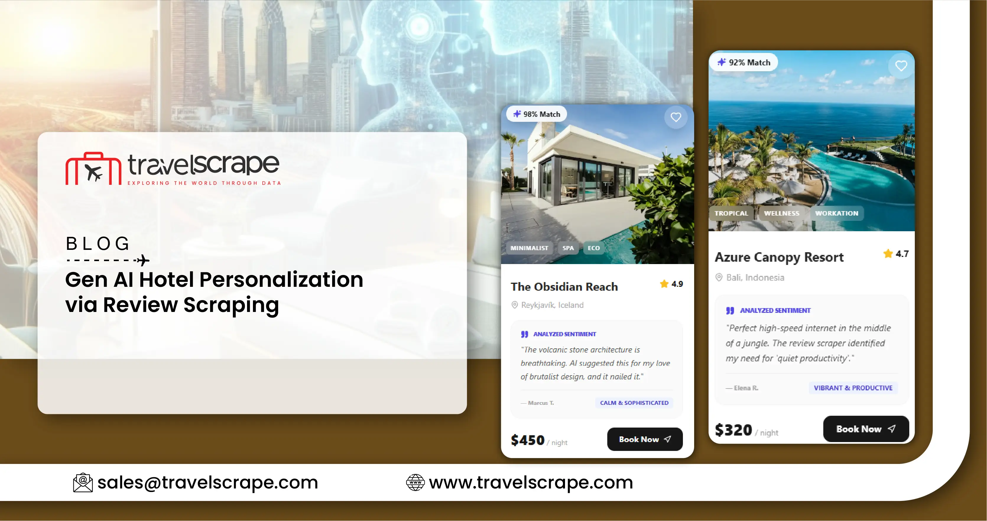 Gen AI Hotel Personalization via Review Scraping